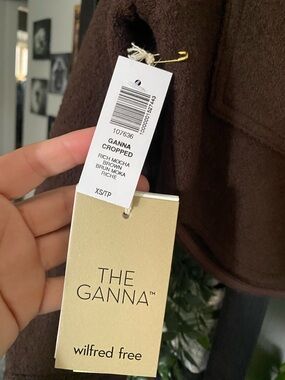 Wilfred Free The Ganna Cropped Jacket - Mocha Brown